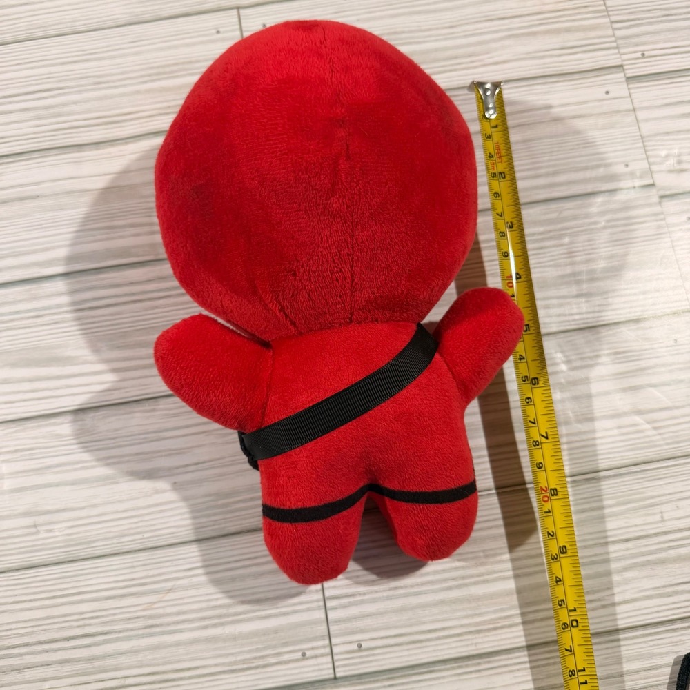 Squid Game Guard Plush Toy Red Square Mask Manager 8 Inch Soft Stuffed Figure - Picture 5 of 5